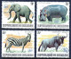 BURUNDI — SCOTT 593a//600a — 1983 WWF WILDLIFE OVPT ISSUE — USED — SCV $180 - Usados