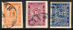 BULGARIA — SCOTT J4-J6 — 1886 POSTAGE DUE SET — USED — VF — SCV $57 - Postage Due