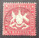 Mi.19xa TADELLOS/VF (150€), Württemberg 1860 9Kr. Karmin Auf Dicken Papier Gestempelt  (Wurtemberg Used - Gebraucht