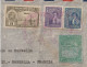 VENEZUELA - 1941 - PERFORES / PERFIN "G.N" ! TIMBRES SERVICE / ENV. RECOMMANDEE De CARACAS  => CONSULAT De MARSEILLE - Venezuela