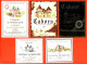 LOT DE 50 ETIQUETTES NEUVES DE VIN DE CAHORS MILLESIMES DIFFERENTS DE 1986 A 1997 - TOUTES SCANNEES - Collections, Lots & Séries