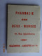 CALENDRIER MEMENTO ALMANACH 1921 CALENDRIER DE POCHE PHARMACIE DES DEUX-MONDES - Petit Format : 1921-40