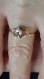 Delcampe - 9k 375 Damesring Geelgouden Diamant 54 - Ring
