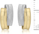 Delcampe - 9k .375 Bicolor Gouden Dames Oorbellen - Anillos