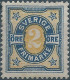 Suède-Sweden-Schweden,SVERIGE,Svezia -1892 Two-tone Number Type - 2ÖRE Blue/yellow,Mint,Value:€10,00 - Nuovi