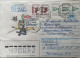 1992,1993,1995...RUSSIA....  COVER WITH  STAMP...PAST MAIL..REGISTERED - Covers & Documents