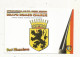 Cp , Carte QSL 4 Pages,  BRAVO ROMEO CHARLIE, International DX - SWL Group Belgium, OOST-VLAANDEREN, Blason,  2 Scans - Amateurfunk