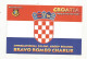 Cp , Carte QSL 4 Pages,  BRAVO ROMEO CHARLIE, International DX - SWL Group Belgium, CROATIA, CROATIE,  2 Scans - Radio Amateur