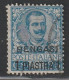 BENGASI - Bureau Italien : N°1 Obl (1901) 1 Pi Sur 25c Bleu - Cirenaica