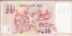 SINGAPOUR  -  SINGAPORE  - 10  Dollars  Nd(2004)   --  UNC  --   Yusof Ishak  -  Polymer - Singapur