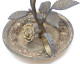 Delcampe - -ANCIEN PETIT BOUGEOIR A MAIN FLEUR BRONZE COLLECTION DECO BOUGIE   E - Chandeliers, Candelabras & Candleholders