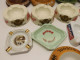 Delcampe - *LOT De 14 CENDRIERS PUB BISTROT PORCELAINE OPALINE PINEAU COGNAC CUSENIER   E - Porselein