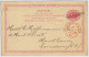 SUÈDE / SWEDEN - 1889 "FRA SVERRIG" Straight Line Cancel (Danish) On Postal Card Mi.P20A From Gothenburg To London - Ganzsachen