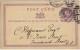 GB - 1877 - 1/2d Lilac Re-Printed Postal Card Mi.P2 Cancelled LONDON NW Duplex (NW15) To London E.C. - Material Postal