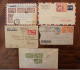 Lot 5 Enveloppes Indochine France Cover Colonie French Indo China Viet Nam Vietnam Air Mail Poste Aérienne - Cartas & Documentos