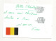 Cp , Carte QSL ,  BRAVO ROMEO CHARLIE, International DX  Group Belgium, AMAY ,BELGIUM,  2 Scans - Radio Amatoriale