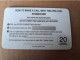GREAT BRITAIN   20 UNITS   / EURO BILJETS/ 500 EURO FRONT     /PHONECARD/ (date 11/98)  PREPAID CARD / MINT **12970** - [10] Collections