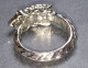 Jolie BAGUE Lézard Argenté - Taille 9 -Diamètre Intérieur (pour Le Doigt) : Environ 19 Mm - "neuf De Stock" - Vers 2000 - Ringe