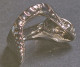 Jolie BAGUE Tête Serpent Argenté -Taille 8 -Diamètre Intérieur(pour Le Doigt): Environ 18 Mm -"neuf De Stock"- Vers 2000 - Ringe