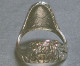 Delcampe - Jolie BAGUE Tête Serpent Argenté -Taille 8 -Diamètre Intérieur(pour Le Doigt): Environ 18 Mm -"neuf De Stock"- Vers 2000 - Bagues