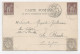 CPA 2 X 4 C Type SAGE N Sous U YT 88 + 2 X 1 C Type BLANC Sur Carte Postale Entrée De COULLONS Route De GIEN > LA BAULE - 1876-1898 Sage (Type II)