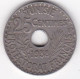 Protectorat Français 25 Centimes 1938 , Bronze Nickel, Lec# 135 - Tunisia