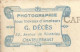 Cp, Carte Photo G. Décés , CHATELLERAULT,  Foire, Vierge - Kirmes