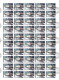 Mongolia, Mongolië - 1987 - Aircraft (Helicopter) - 5.Sheetlet Of 50 Set (It Has Been Folded Several Times) - USED - Mongolie