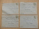 LOT DE 4 ENVELOPPES SUEDE 1956 - 1930- ... Coil Stamps II