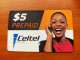 Zambia - Celtel - Lady CE-ZM$5 - - Zambie