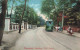 CHINE - Shanghai - Bubbling Well Road - Colorisé - Chrom. Edit Kingshill - Tram - Pousse Pousse - Carte Postale Ancienne - Chine