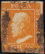 1/2gr. I^ Tav. Arancio NA Pos.63 Sass 1a Annullo Capovolto Cv 1750 - Sicilia