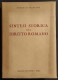 Sintesi Storica Del Diritto Romano - P. De Francisci - Ed. Dell'Ateneo - Maatschappij, Politiek, Economie