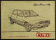 Alfa Romeo Libretto Uso E Manutenzione - Alfa 33 - 1985 - Motori