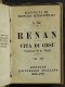 Renan - Vita Di Gesù - G. Vitali - Istituto Ed. Italiano - 3 Vol. - Religione