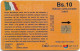 Bolivia - Entel (Chip) - Valor - Italia 1990 3/6, Gem5 Red, 06.2002, 10Bs, Used - Bolivien