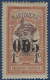 France Colonies MARTINIQUE N°83c* 05c Sur 1c Brun Rouge Et Brun Variété Double Surcharge TTB - Neufs