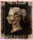 GBR SC #1 U (N,B) 1840 Queen Victoria 4 Margins CV $375.00 - Used Stamps