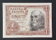 SC / UNC España Billete 1 PESETAS 1953 Serie B - 1-2 Peseten