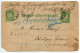 Norway 1894 Uprated 5o. Post Horn Postal Card; Levanger To Germany; Swedish TPO Postmark - P.K.X.P. - Ganzsachen