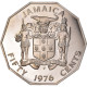 Monnaie, Jamaïque, Elizabeth II, 50 Cents, 1976, Franklin Mint, USA, Proof - Giamaica