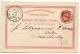 Norway 1890 10o. Post Horn Postal Card; Christiana To Aalen, Württemberg - Ganzsachen