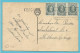 193 Op Kaart "Abbaye D'AULNE" Stempel CHARLEROI Met Naamstempel (Griffe D'origine) FORCHIES - 1922-1927 Houyoux