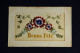 MILITARIA - PATRIOTIQUE ( Cocarde ) BONNE FETE ( Carte Tissu) - Patriotic