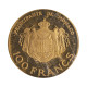 Monaco-100 Francs Or Piéfort Rainier III Et Albert 1982 Paris - FDC