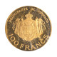 Monaco-100 Francs Or Piéfort Rainier III Et Albert 1982 Paris - FDC