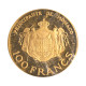 Monaco-100 Francs Or Piéfort Rainier III Et Albert 1982 Paris - Uncirculated