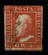 Ref 1601 - Sicily Italy - 1859 5gr Red - Good Used Stamp SG 4 - Cat £650+ - Sicile