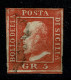 Ref 1601 - Sicily Italy - 1859 5gr Red - Good Used Stamp SG 4 - Cat £650+ - Sicilia