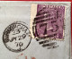 GB BIRMINGHAM 1870 Cover>BRITISH POST OFFICE CONSTANTINOPLE Via Belgium&Wien (Queen Victoria SG109 Turkey Used Abroad - Lettres & Documents